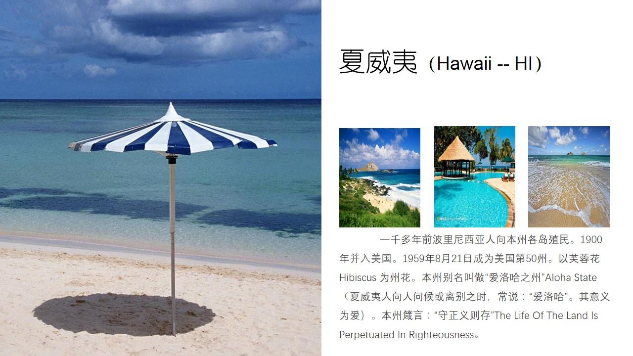 爱洛哈the夏威夷alohaland旅游旅行云素材PPT模板1669999436612